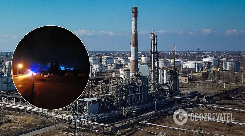 На Одесском нефтеперерабатывающем заводе произошел взрыв