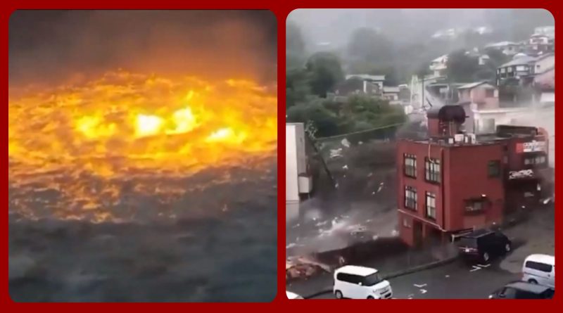 А вот что происходит в Мексиканском заливе/Мощный оползень сошёл в японском городе Атами. Видео.