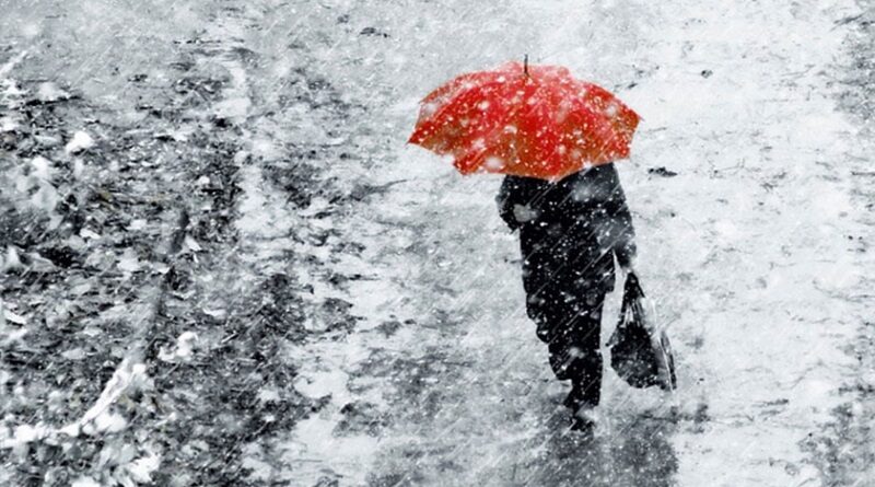 В понедельник в южных областях Украины ожидаются дожди и мокрый снег
