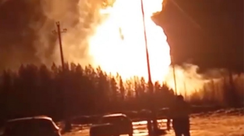 У Росії вибухнув газопровід (відео)